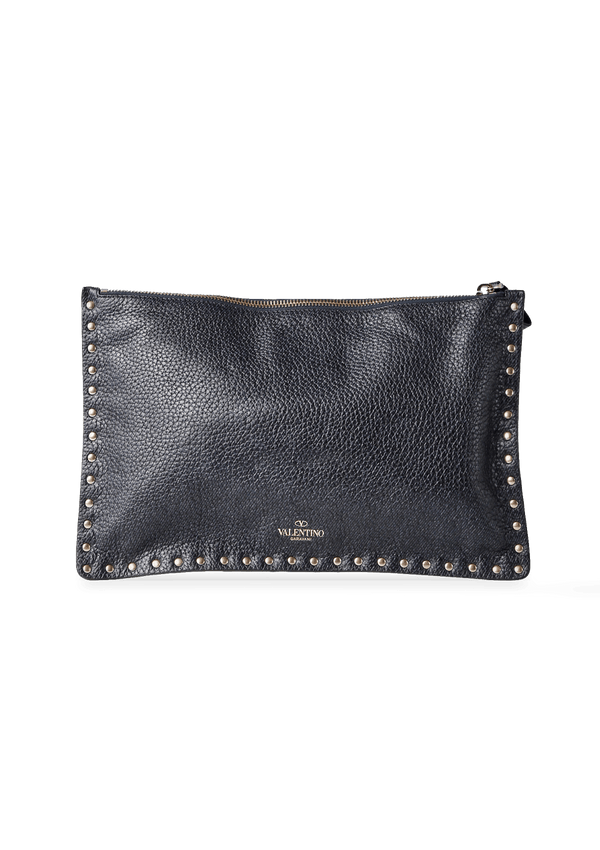 ROCKSTUD LEATHER POUCH