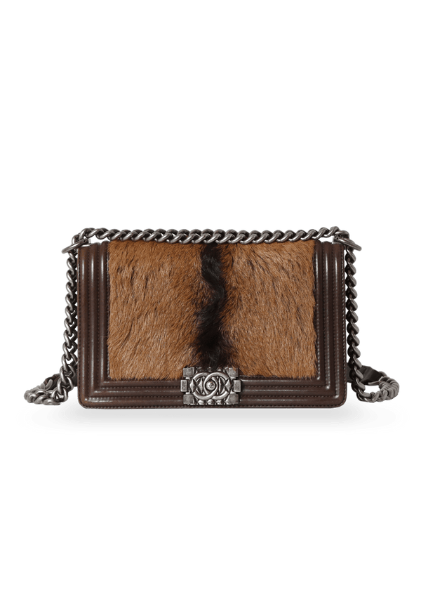 PONY HAIR SMALL BOY BAG