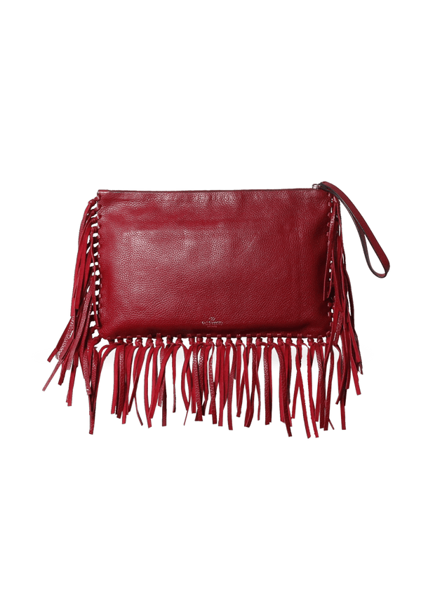 FRINGE ZIP POUCH