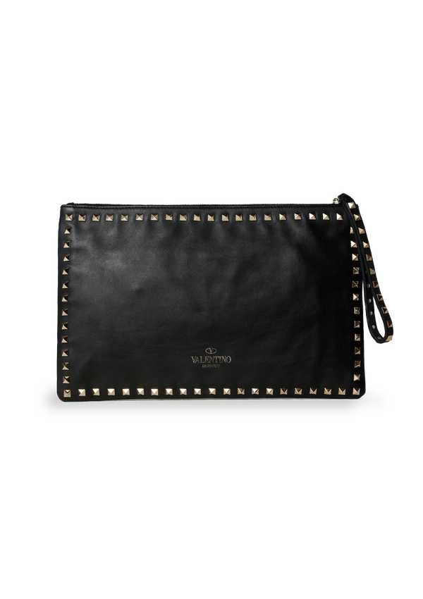 ROCKSTUD LEATHER POUCH